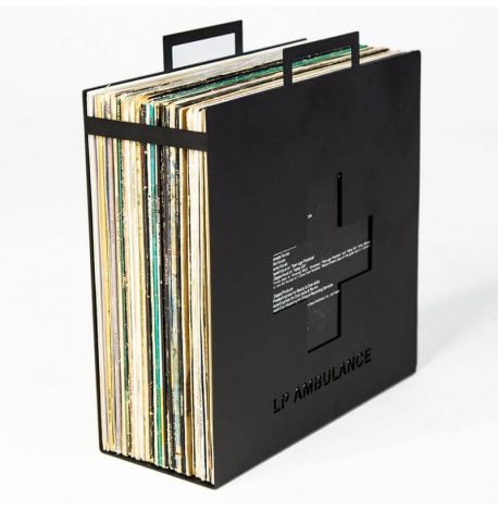 Металевий контейнер для зберігання вінілових платівок LP Ambulance