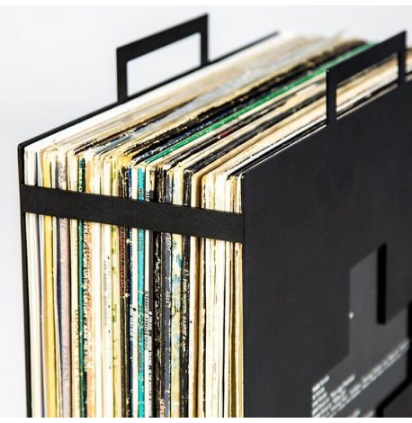 Металевий контейнер для зберігання вінілових платівок LP Ambulance