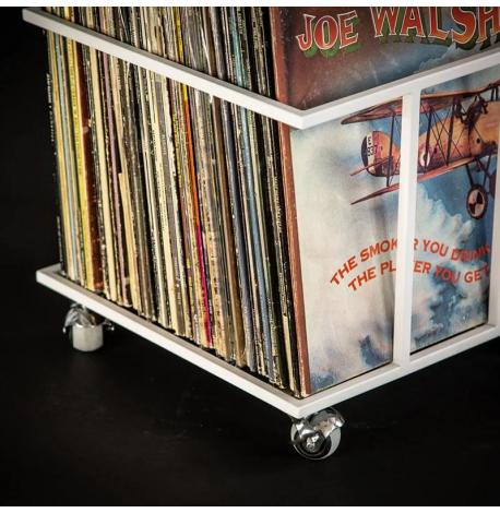 Металевий контейнер для зберігання вінілових платівок «Модель II» (білий)