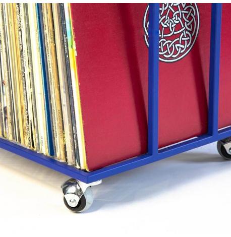 Металлический контейнер для хранения виниловых пластинок «Модель II» (синий)