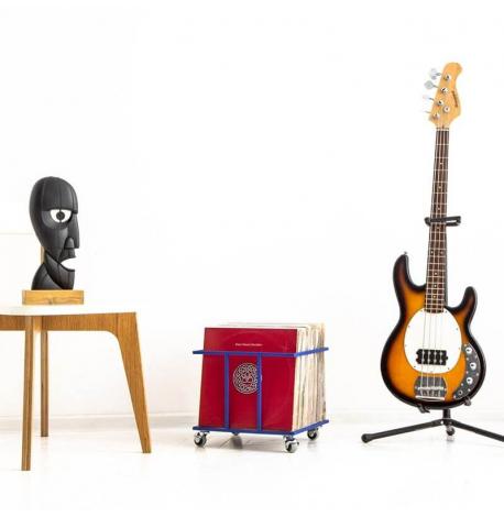 Металлический контейнер для хранения виниловых пластинок «Модель II» (синий)