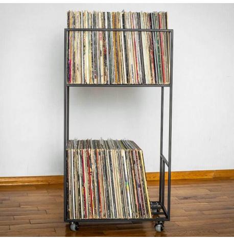 Металлический контейнер для хранения пластинок «Окна» (2-х уровневый)