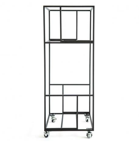 Металлический контейнер для хранения пластинок «Окна» (2-х уровневый)