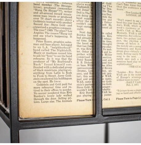 Металлический контейнер для хранения пластинок «Окна» (2-х уровневый)