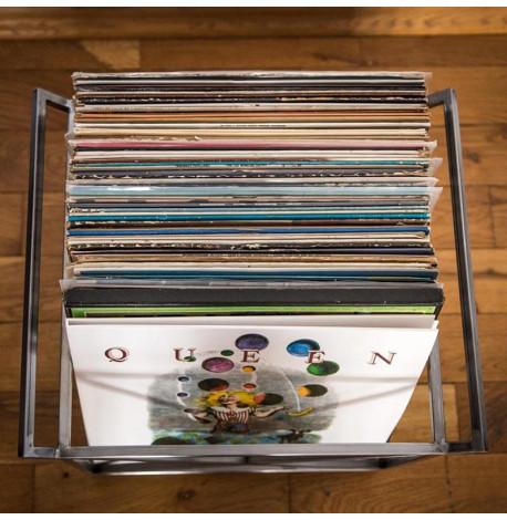 Контейнер з ручками для зберігання вінілових платівок