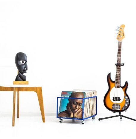 Контейнер для хранения виниловых пластинок (синий)