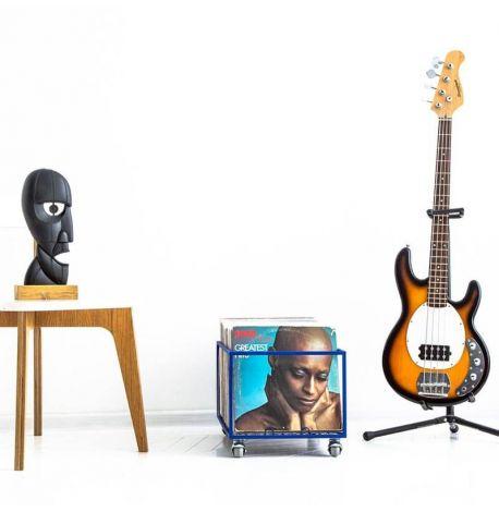 Контейнер для хранения виниловых пластинок (синий)