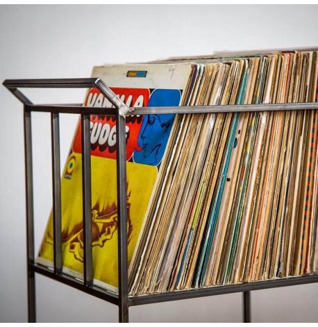 Контейнер для виниловых пластинок высокий (на колесиках)