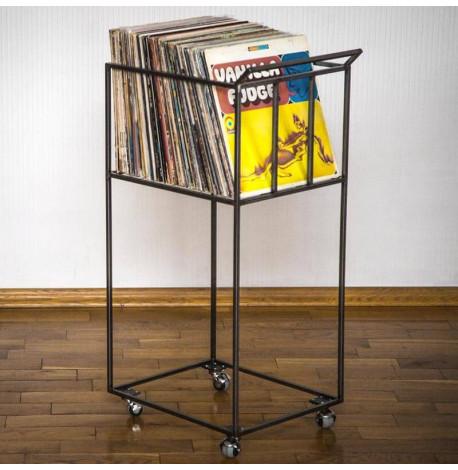 Контейнер для виниловых пластинок высокий (на колесиках)