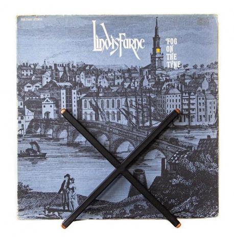 Настінна полиця-дисплей для платівок (чорна)