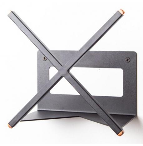 Настінна полиця-дисплей для платівок (чорна)