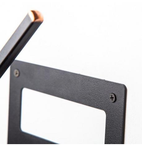 Настінна полиця-дисплей для платівок (чорна)