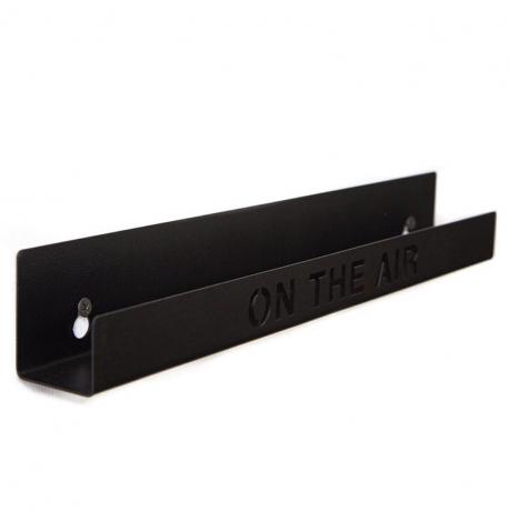 Настінна полиця-дисплей для платівки On the air (чорна)