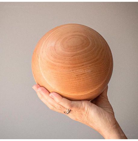 Підставка для вінілових платівок або книг з дерев'яною кулею