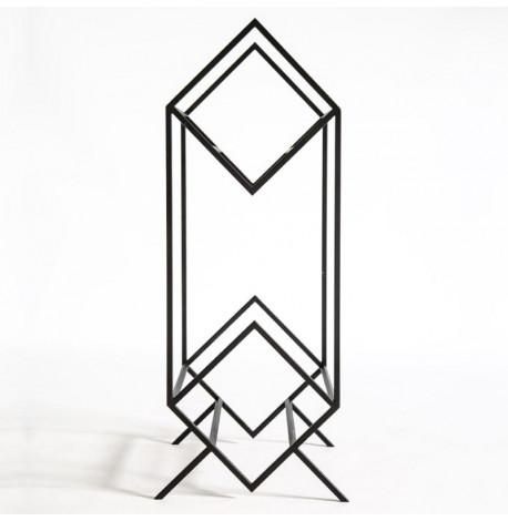 Металевий стелаж для зберігання платівок «Ромб 160» (2-х рівневий)