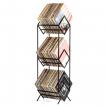 Металевий стелаж для зберігання платівок «Ромб 300» (3-х рівневий)