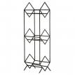 Металевий стелаж для зберігання платівок «Ромб 300» (3-х рівневий)