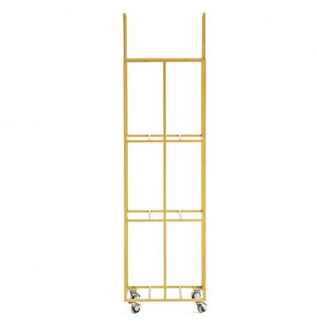 Металевий контейнер для зберігання платівок 4-х поверховий (золотистий)