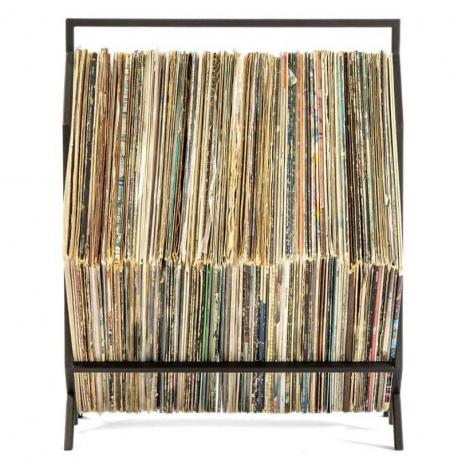 Металева стійка для зберігання вінілових платівок «Ромб» з ручкою