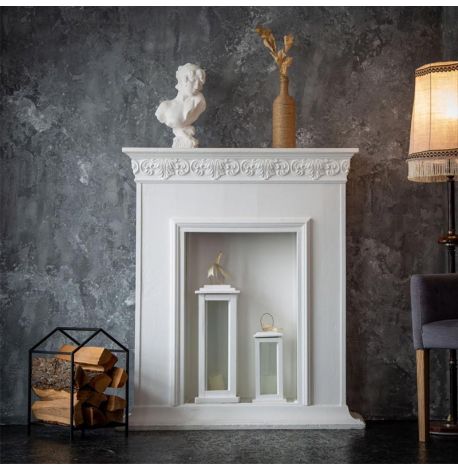 Металлическая дровница "Домик" (черная)