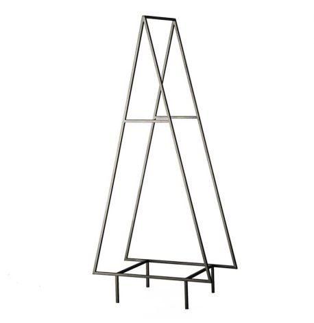 Металева дровниця "Ялинка" з полицею