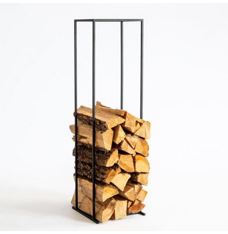 Металева прямокутна дровниця висока