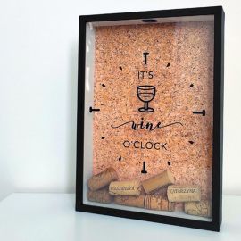 Копилка для винных пробок It`s wine o`clock
