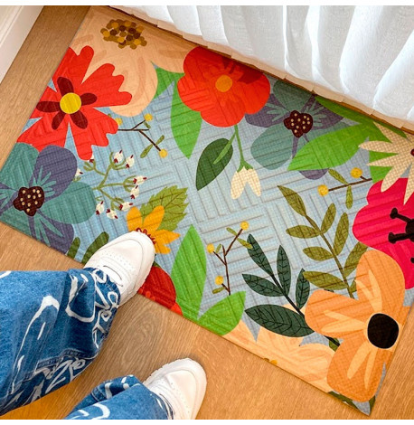 Килимок придверний «Квіти»