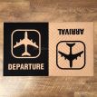 Коврик придверный Arrival Departure