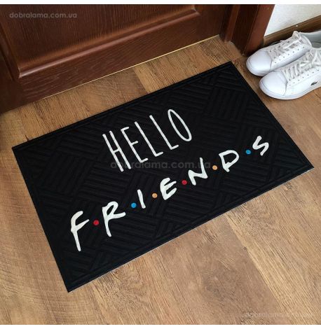 Килимок придверний Hello friends
