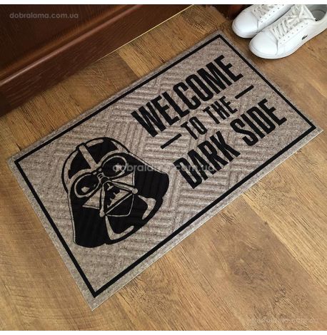 Коврик придверный Welcome to the dark side