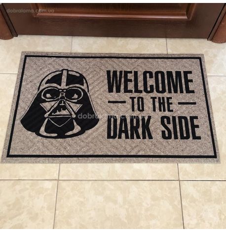 Коврик придверный Welcome to the dark side