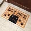 Килимок придверний "Витри лапки" (кіт)