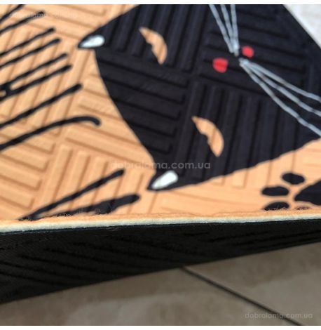 Килимок придверний "Витри лапки" (кіт)