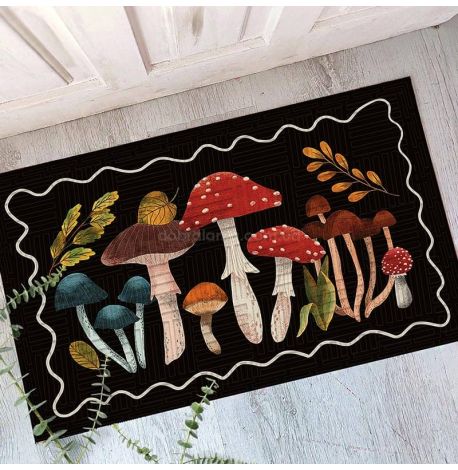 Коврик придверный «Грибы»