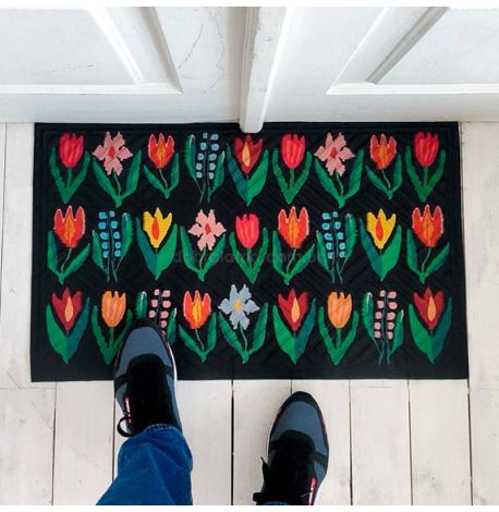 Килимок придверний «Квітковий»