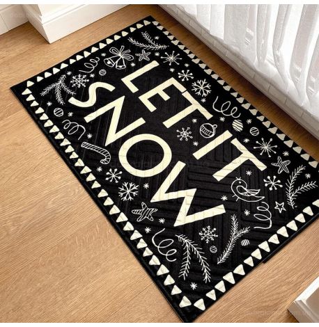 Килимок придверний Let it snow