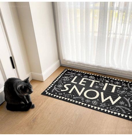Килимок придверний Let it snow
