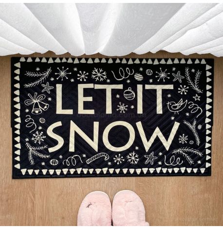 Килимок придверний Let it snow