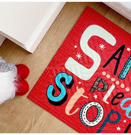 Килимок придверний Santa, please stop here