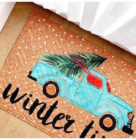 Килимок придверний Winter time