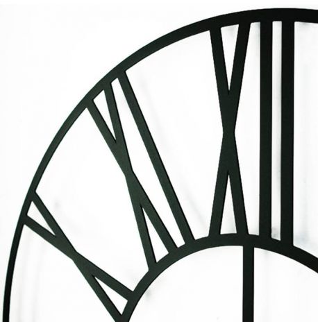 Большие настенные часы Cambridge Black (черные), 70 см