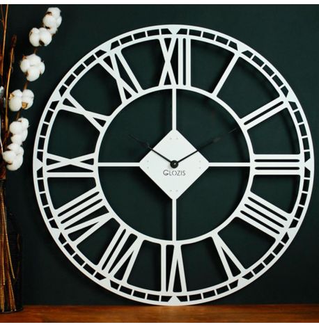 Большие настенные часы Oxford White (белые), 70 см