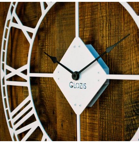 Большие настенные часы Oxford White (белые), 70 см