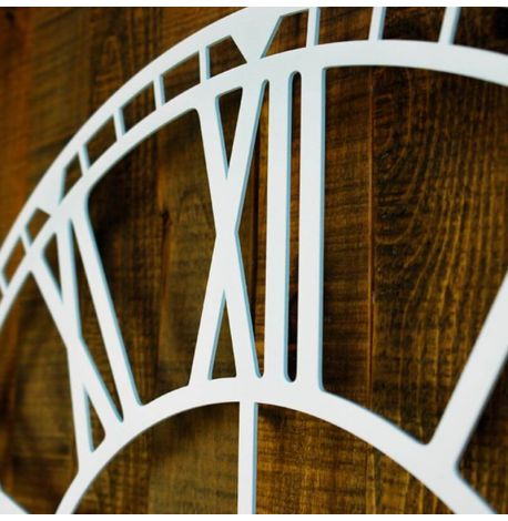 Большие настенные часы Oxford White (белые), 70 см