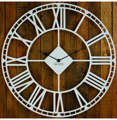 Большие настенные часы Oxford White (белые), 70 см