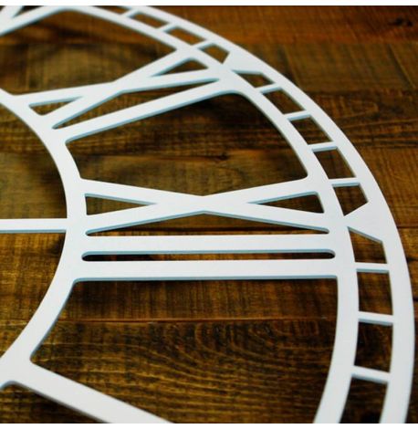 Большие настенные часы Oxford White (белые), 70 см