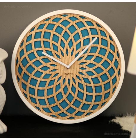 Настінний годинник Sun Small Turquoise, 35 см
