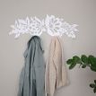 Настінна вішалка для одягу Folk (біла), 72х25 см