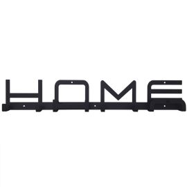 Настенная вешалка для одежды Home (черная), 50х9 см